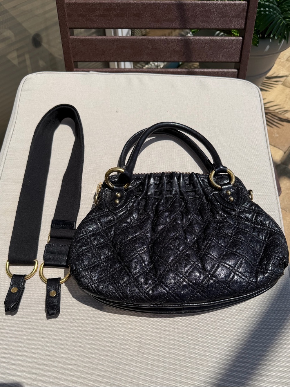 Marc Jacobs Vintage Black Quilted Leather Cecilia Satchel Resort 2007 - Picture 14 of 17